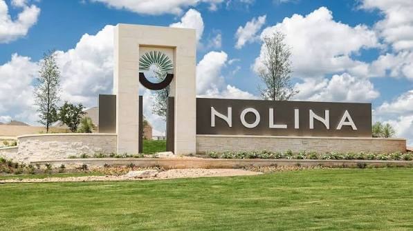 Nolina entrance sign in Georgetown, Texas